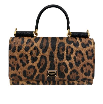Miss Sicily, 450&euro;, Bolso, Marrón/Negro, Animal - Piel, Vista frontal